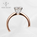 2021  Classic ZIRCON 18KGold Engagement Ring Gold Luxurious Diamond Ring